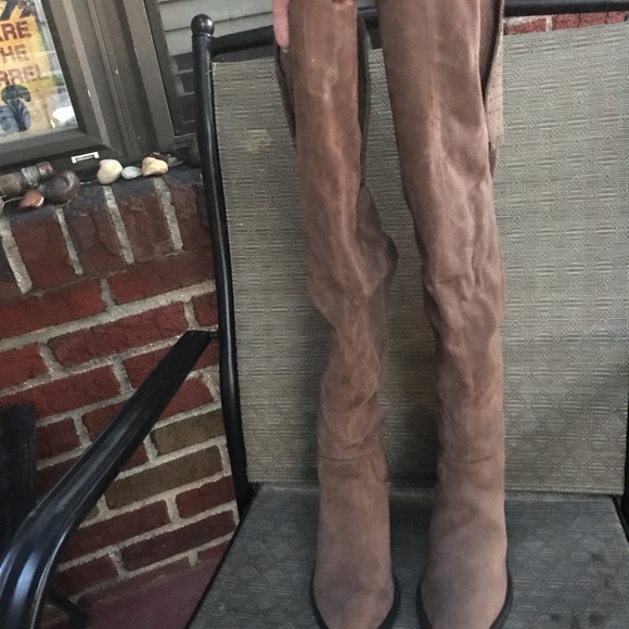 Groove OTK Tan Faux Suede Boots - Picture 2 of 5